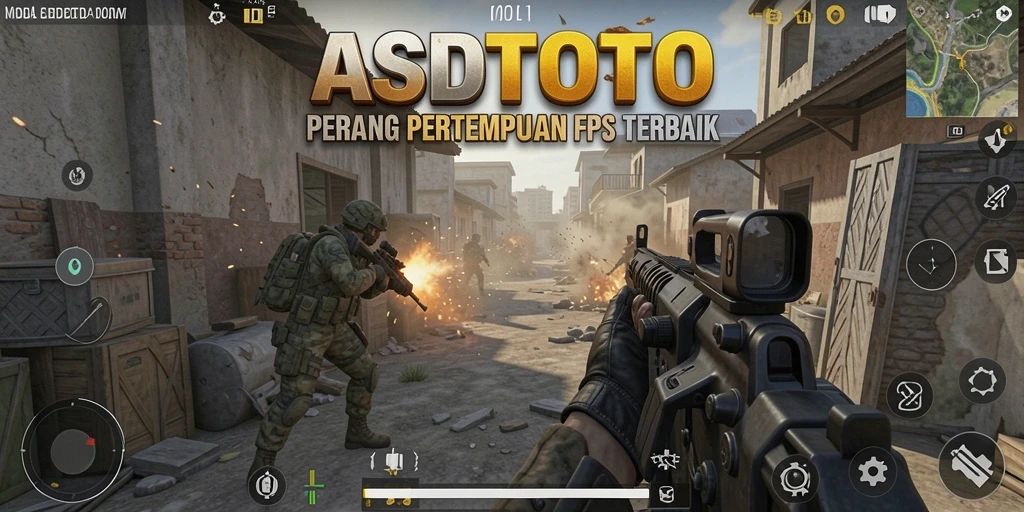 Screenshot ASDTOTO menunjukkan aksi tembak-menembak yang mendebarkan dalam mode FPS.