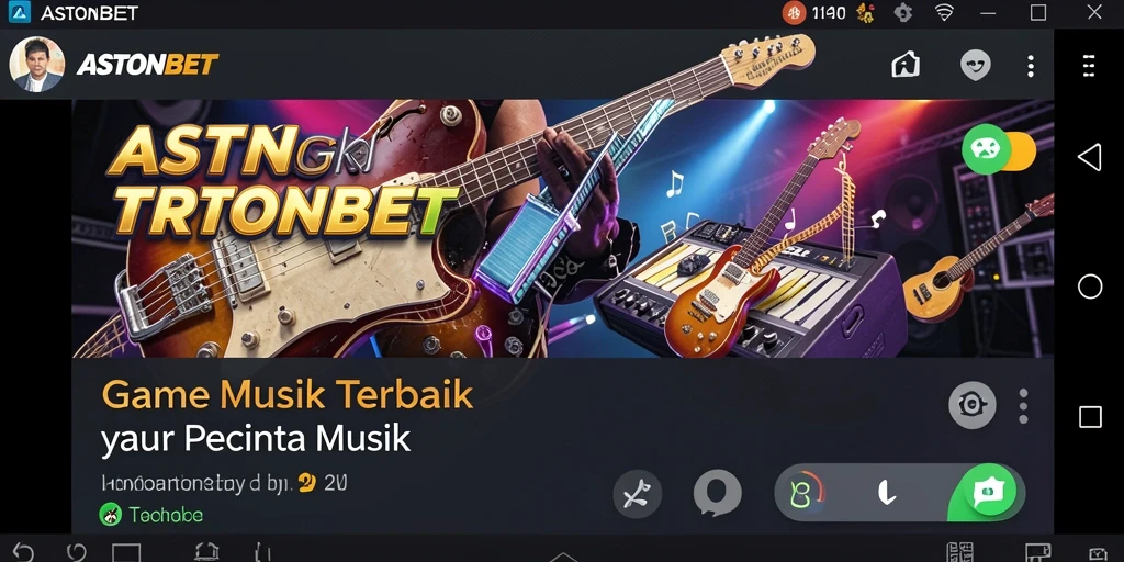 Tampilan gameplay ASTONBET menampilkan interaksi musik yang seru.