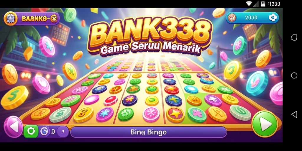 Screenshot gameplay BANK338 menampilkan suasana seru permainan Bingo.