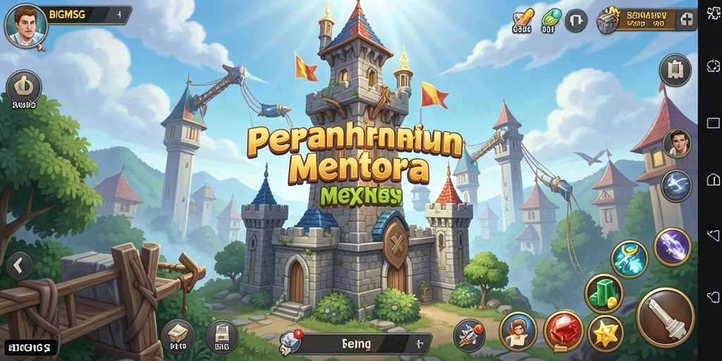 Tangkapan layar gameplay seru dari BIGMSG di kategori Tower Defense.