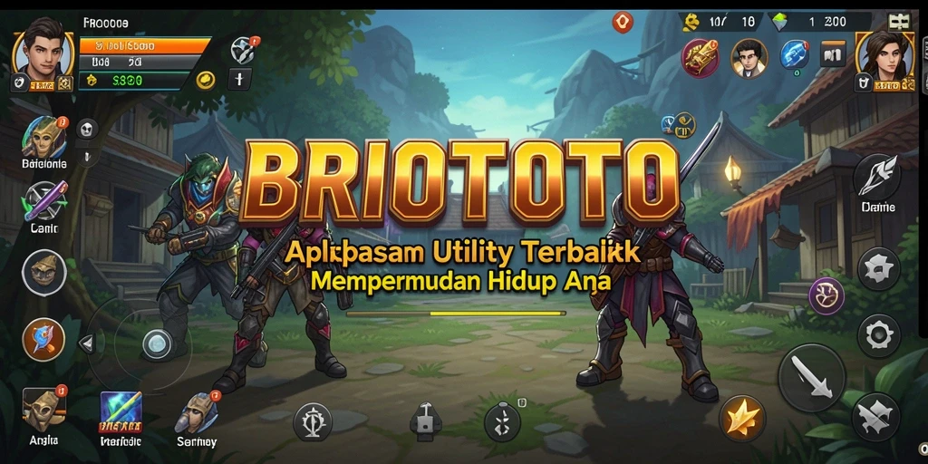 Tampilan utama aplikasi BRIOTOTO yang memudahkan navigasi.