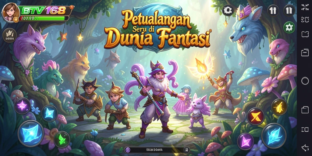 Tampilan gameplay BTV168 yang menakjubkan saat menjelajahi dunia petualangan.