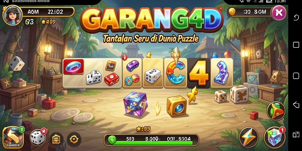 Tampilan gameplay GARANG4D yang menantang dan seru.