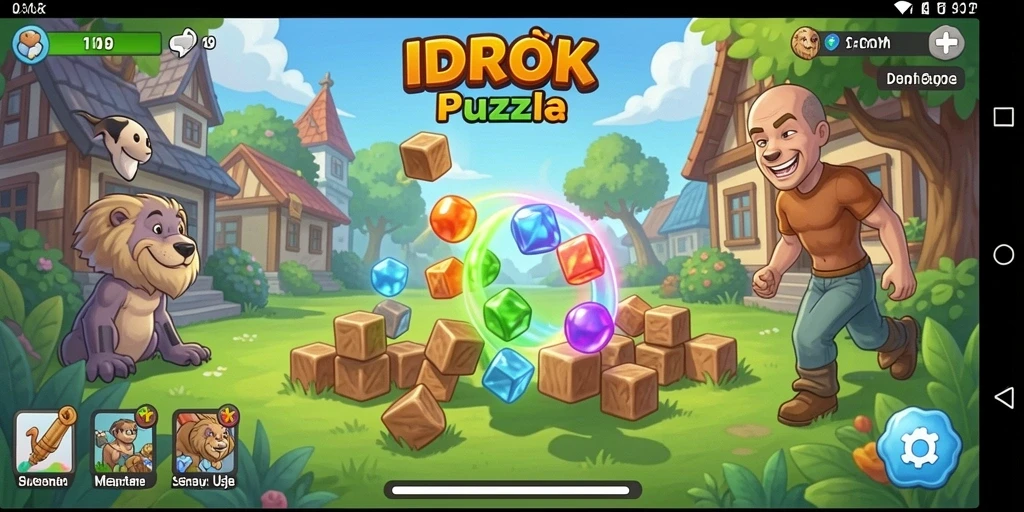 Tampilan gameplay <strong>IDROK</strong> yang seru dan menantang.