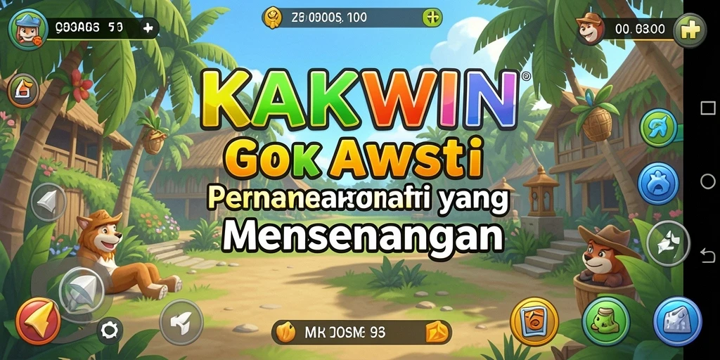 Tampilan gameplay KAKWIN yang ceria dan interaktif.