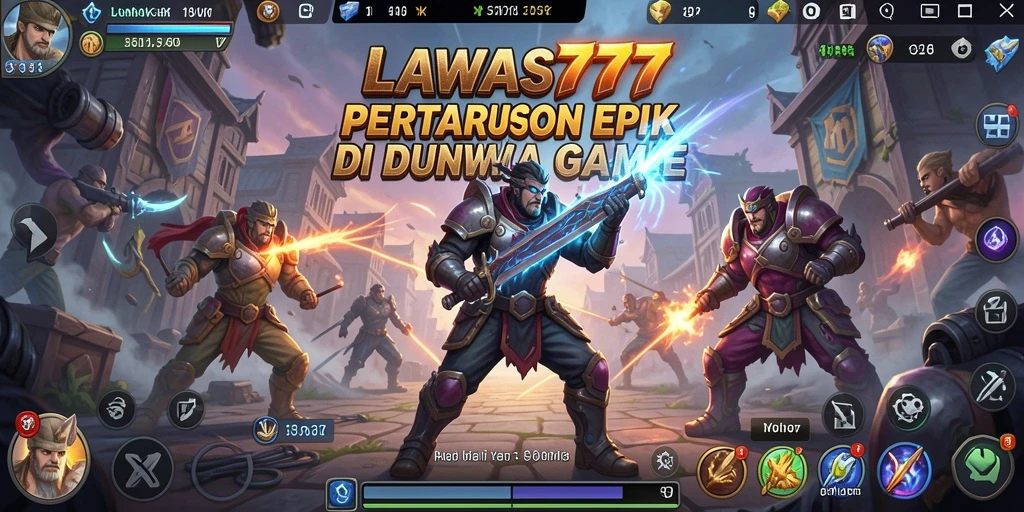 Tampilan gameplay LAWAS777 yang menampilkan pertarungan seru.