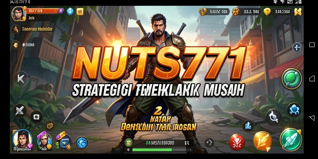 Tampilan mendebarkan dari gameplay NUTS777 di arena strategi.