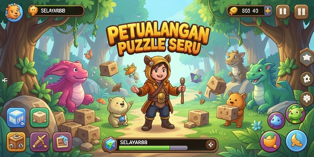 Gameplay menarik dari SELAYAR88 saat memecahkan teka-teki.