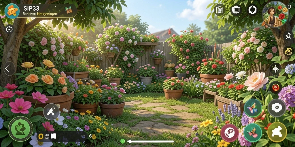 Screenshot utama SIP33 menampilkan gameplay pertanian yang menarik dan interaktif.