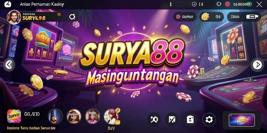 Gameplay Kasino SURYA88 yang mendebarkan dan interaktif.