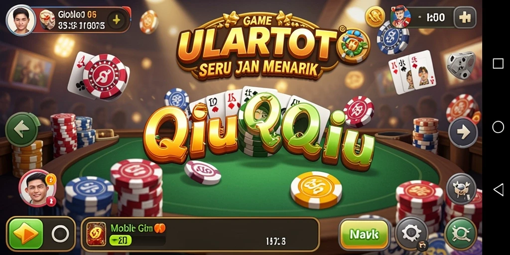Tampilan gameplay QiuQiu ULARTOTO yang mengasyikkan.