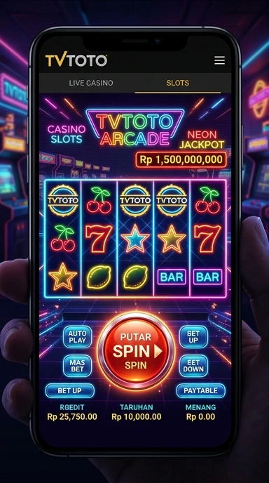 Tampilan utama aplikasi tvtoto dengan daftar berbagai pilihan aplikasi.